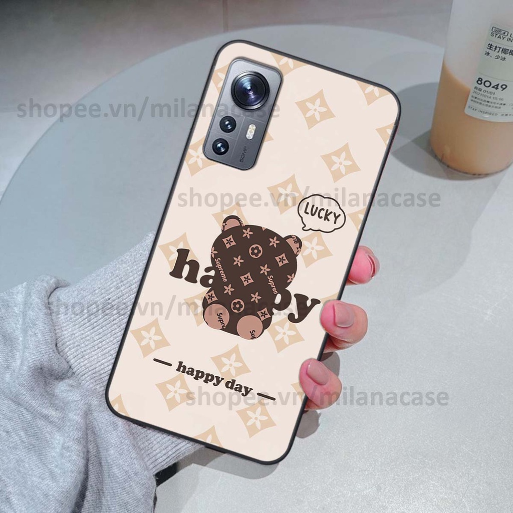 Ốp Xiaomi 12 / Xiaomi 12 Pro gấu be@rBrick gấu Teddy Kaws siêu đẹp, phong cách, cá tính