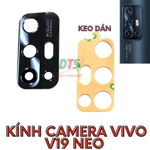 Kính camera thay cho Vivo V19 neo