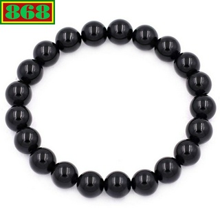 Vòng chuỗi đeo tay đá thạch anh đen 8 ly, từ 6 ly đến 20 ly, 108 hạt, vòng tay chuỗi hạt