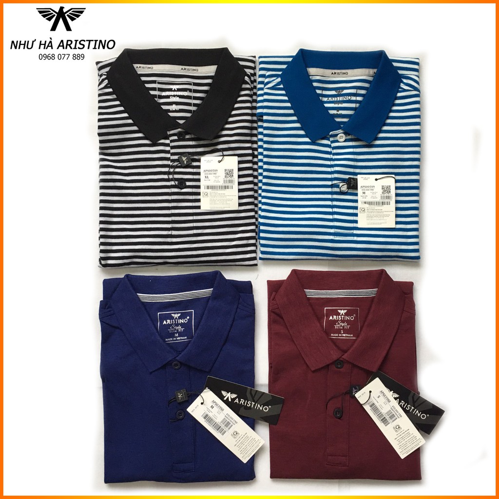 Áo Polo Aristino APS039s8 - APS005s9 Tôn Dáng Slim còn S/M/L/XL/XxL Gộp Mã | BigBuy360 - bigbuy360.vn