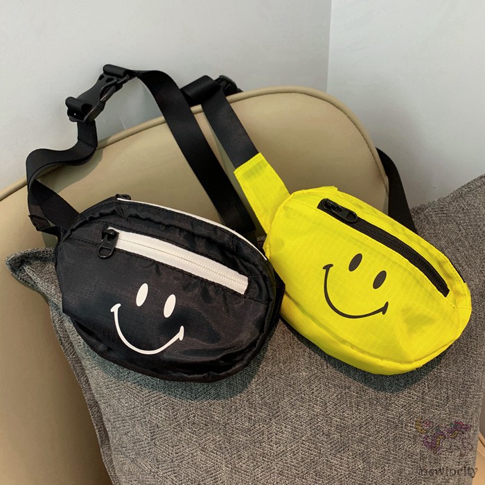 Túi Đeo Chéo Hình Mặt Cười Đáng Yêu Phong Cách Hàn Quốc