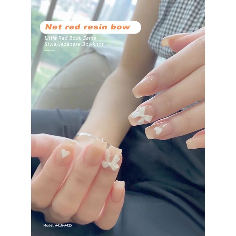 1 Phụ kiện trang trí móng tay ANNIES hình nơ ba chiều dễ thương