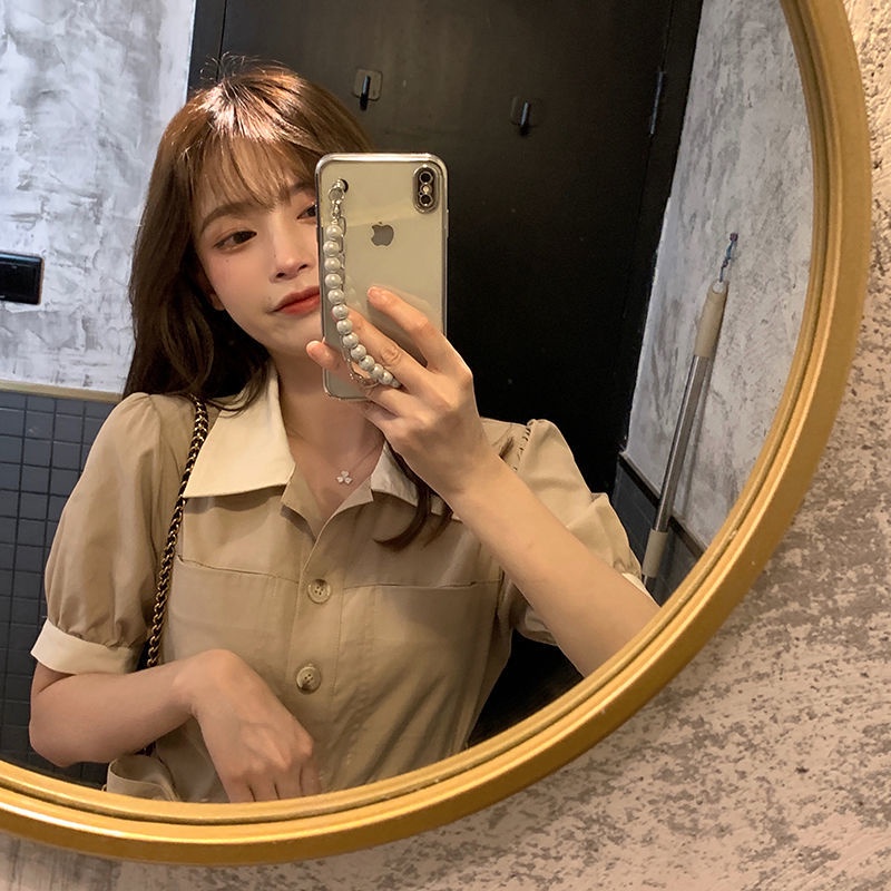 Đầm midi tay ngắn dáng dài thời trang mùa hè cho nữ Size S-3Xl