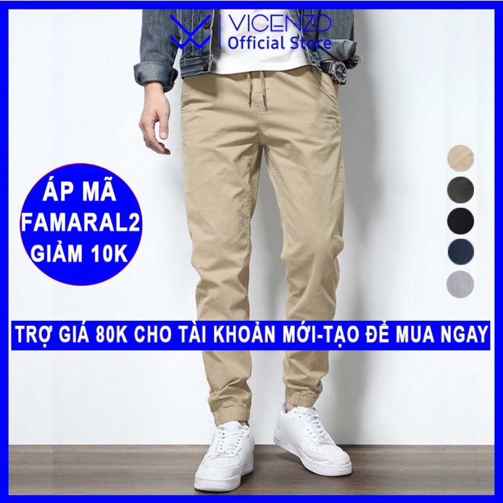 Quần kaki Nam jogger Cao cấp - Vải Kaki Hàn form bo gấu trẻ trung - QJKN01