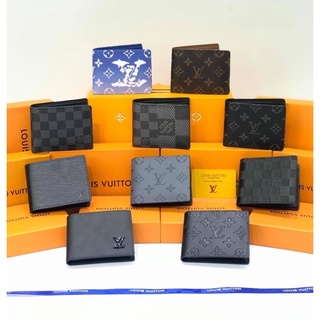 Ví nam LV hoạ tiết ô dập fullbox