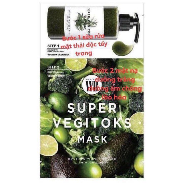 🍀Mặt Nạ Rau Củ Quả Super Vegitoks Mask