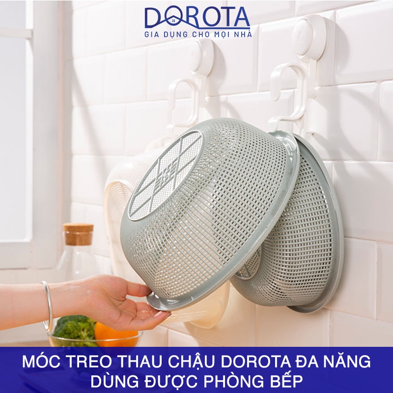 Móc treo thau chậu cao cấp DOROTA kệ gắn tường Washbasin Holder để các loại thau tắm tái sử dụng AW595