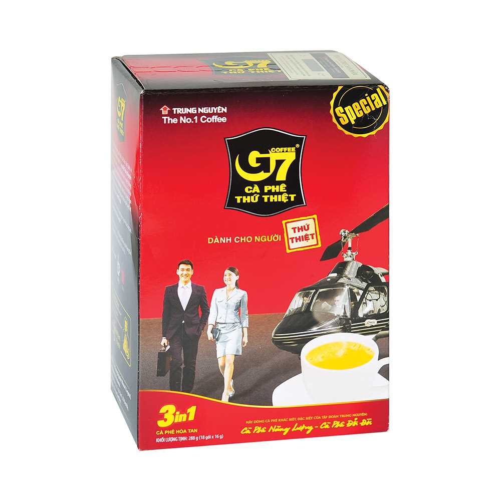 COMBO 3 HỘP CÀ PHÊ SỮA HÒA TAN G7 3 IN 1 - hộp (20 gói x 17gr)