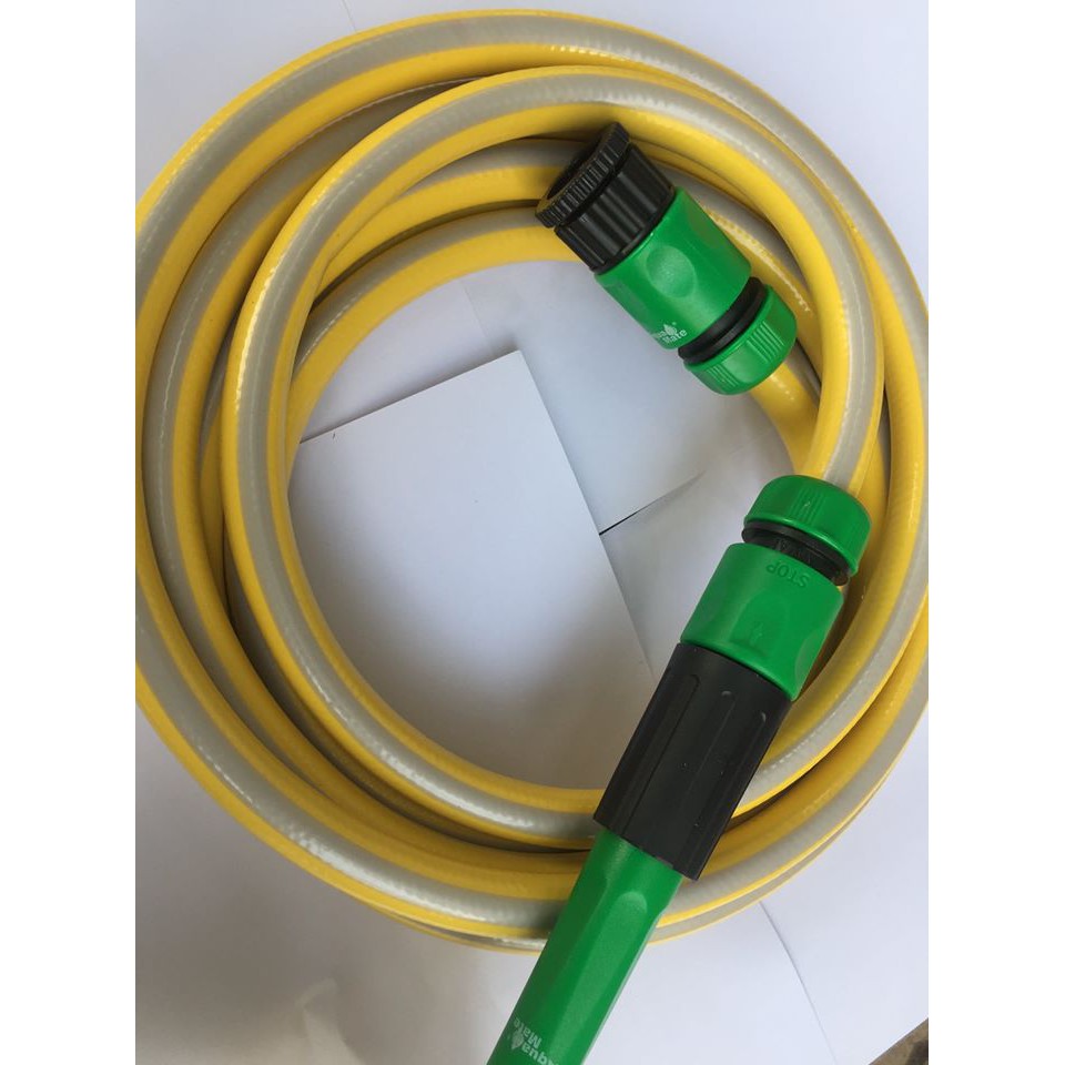 Vòi tưới cây rửa xe 4m-5m-6m-7m đầu phun thẳng tùy chỉnh nhiều chế độ (Dây Racco comfort đầu phun Aqua mate)