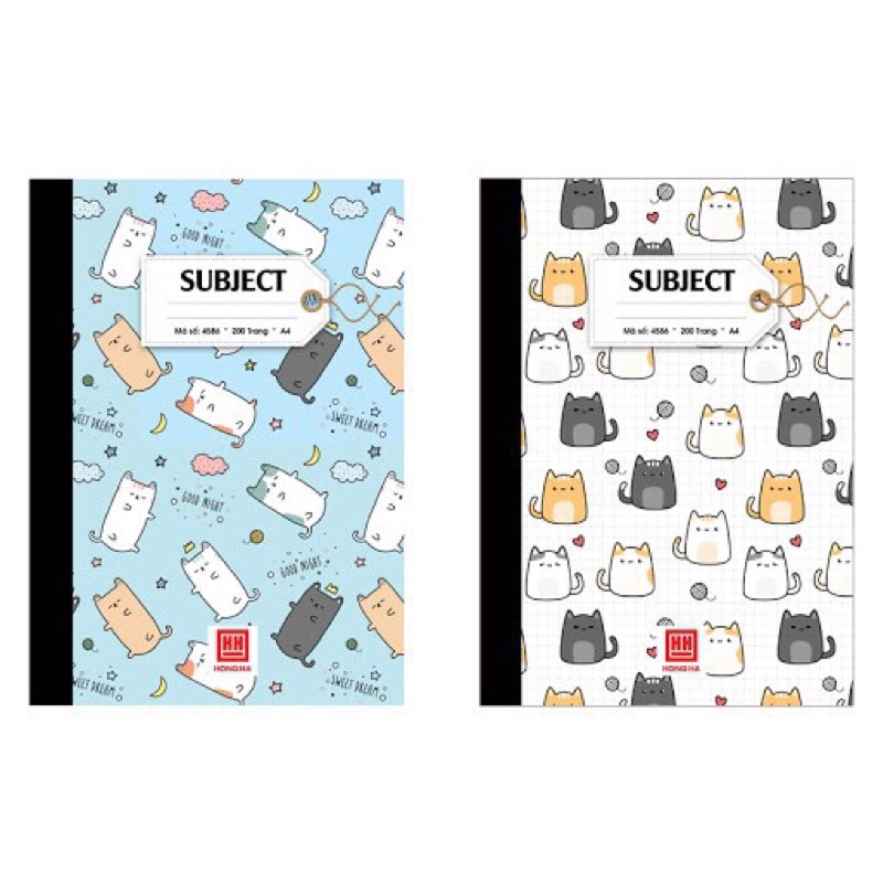 Sổ A4 hồng Hà may gáy hình siêu đáng yêu cho mọi lưa tuổi 200tr/260tr/300tr