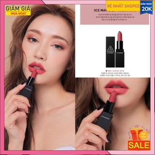 Son 3ce 803 matte lip color màu đỏ hồng đất