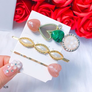  Set 3 kẹp tóc cực sang phong cách Hoàng Gia K28
