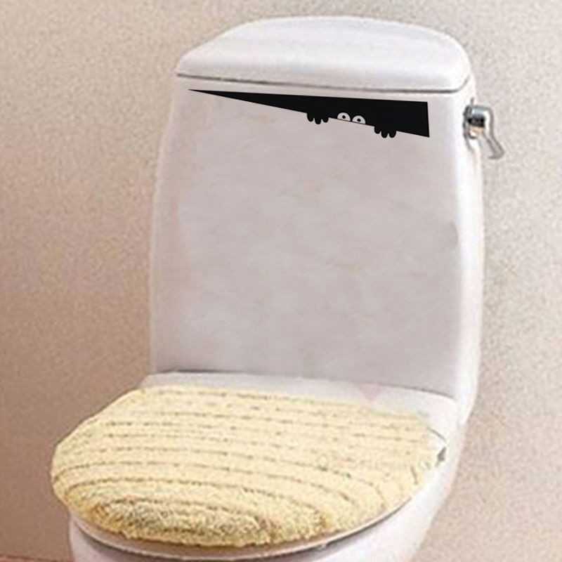 (Đang Bán) Miếng Dán Trang Trí Toilet Hình Người Nhìn Trộm