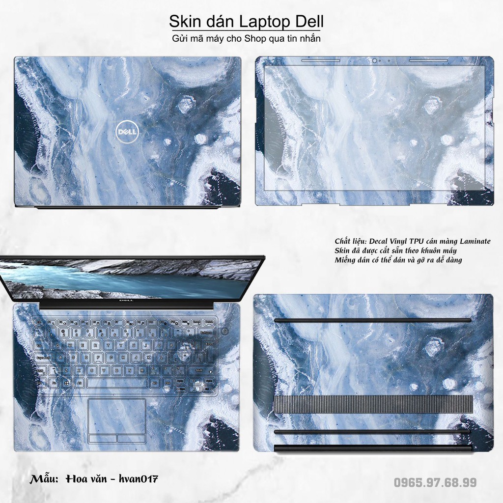 Skin dán Laptop Dell in hình Hoa văn nhiều mẫu 3 (inbox mã máy cho Shop)