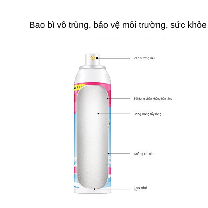 Xịt tẩy lông Marbella vùng kín nam nữ toàn thân Kem chân nách học sinh triệt tạo tác mousse không vĩnh viễn