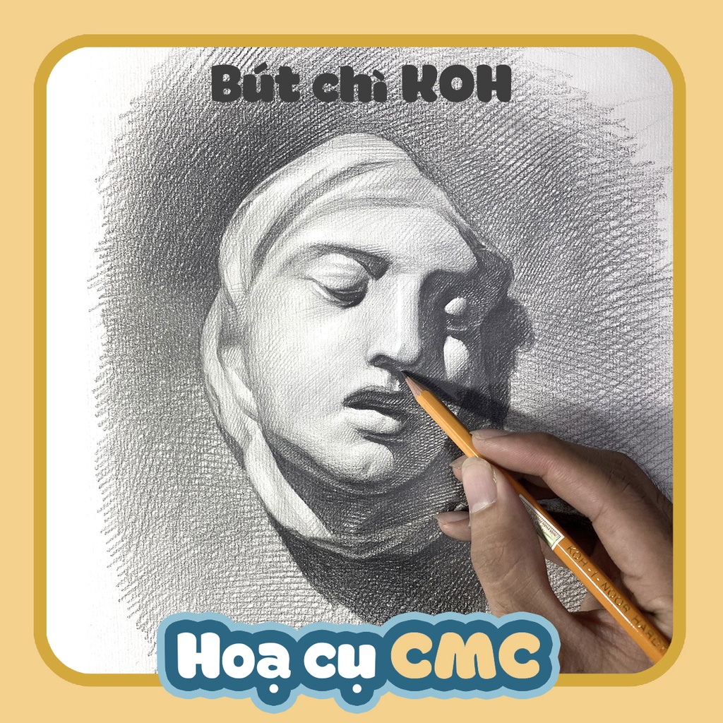 Bút chì tiệp KOH - bút chì HB, 2B, 3B, 4B, 5B, 6B