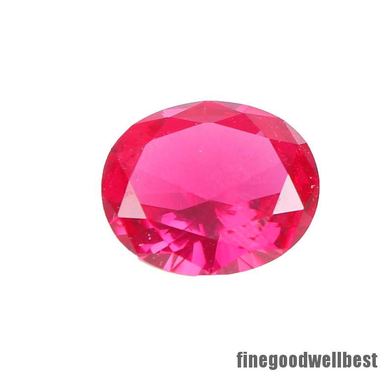 (hàng Mới Về) Đá Ruby Hình Oval Màu Đỏ 10x12mm Aaaa Vvs 5.79 Ct