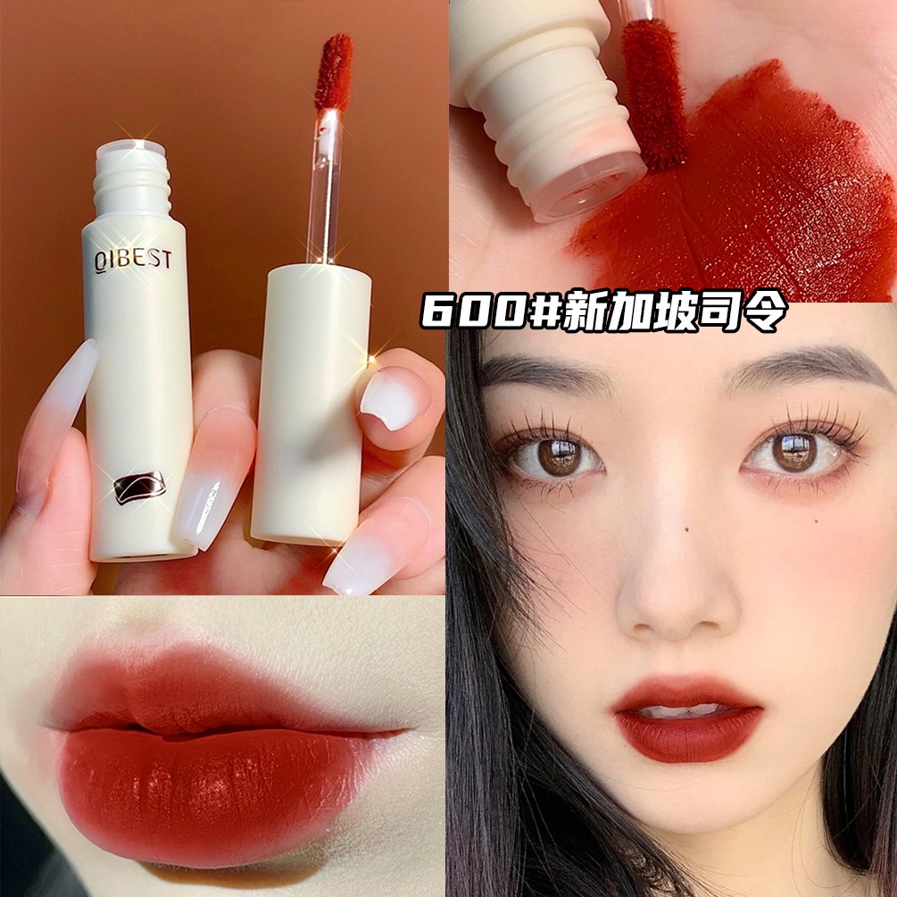Son Môi Qibest Màu Nhung Lì Lâu Trôi Không Thấm Nước Không Phai Màu