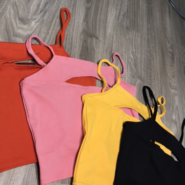 Áo Kiểu - Áo Croptop 2 dây khoét ngực. Thời trang hè 2020 AC20
