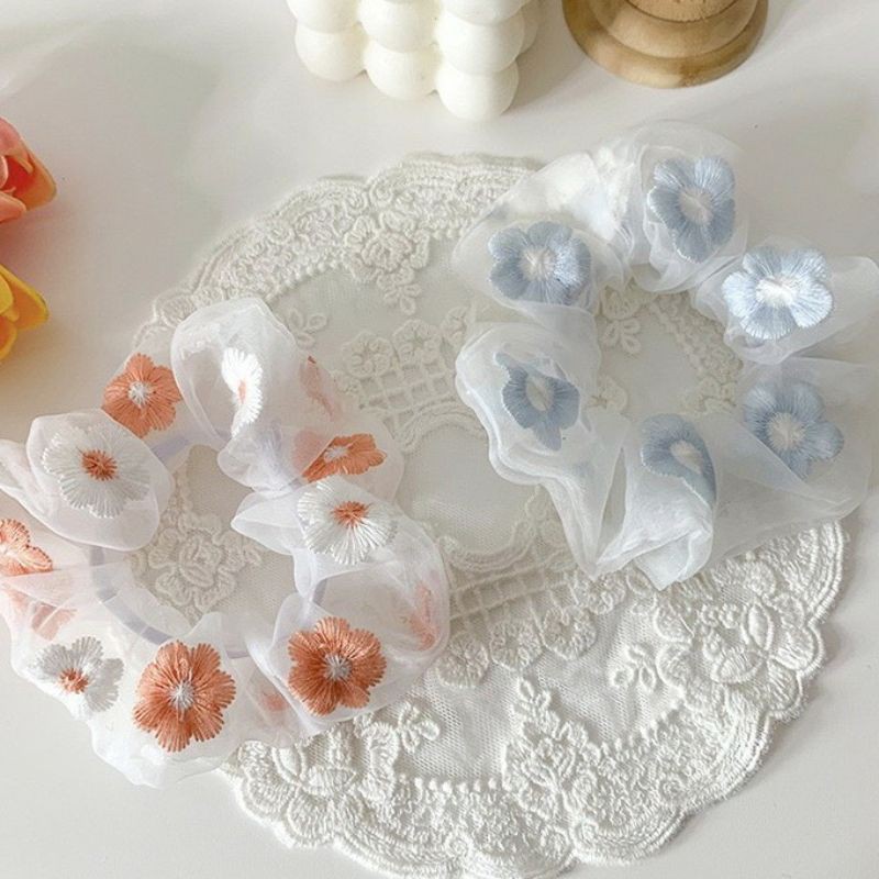 Dây Cột Tóc Scrunchies Hình Trái Cây Dễ Thương Phong Cách Hàn Quốc