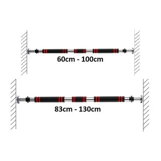XÀ ĐƠN GẮN CỬA ĐỎ ĐEN 60-100CM