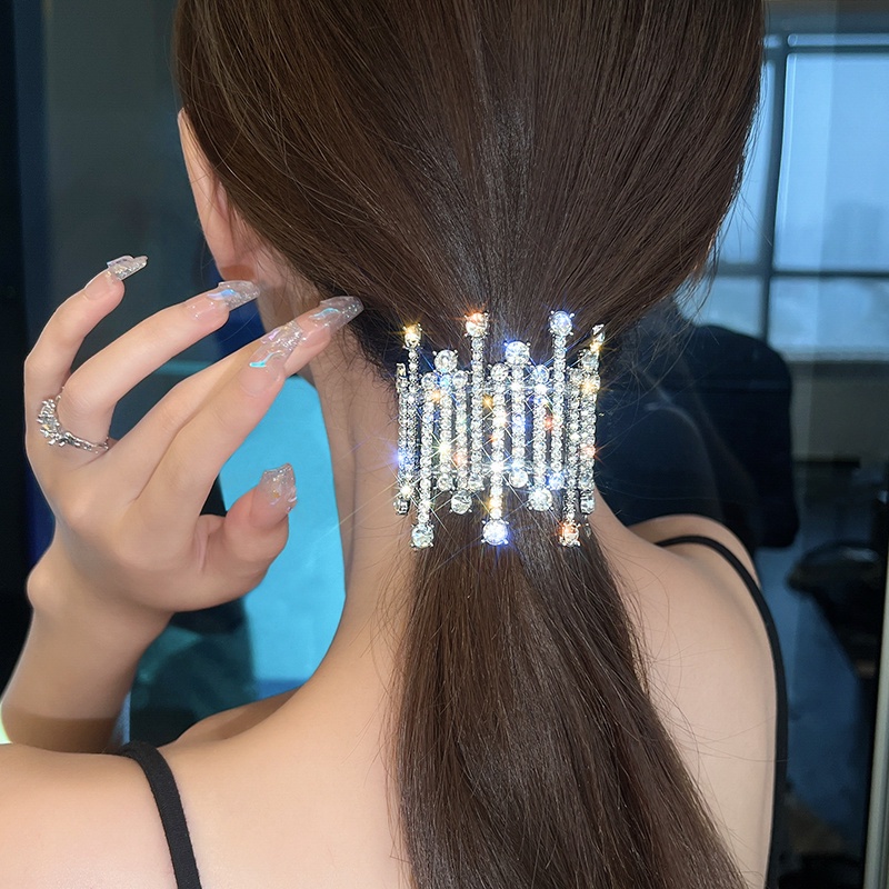 Kẹp Tóc Kim Loại Ngọc trai Đính Đá Sang Trọng Phong Cách Hàn Quốc cho nữ