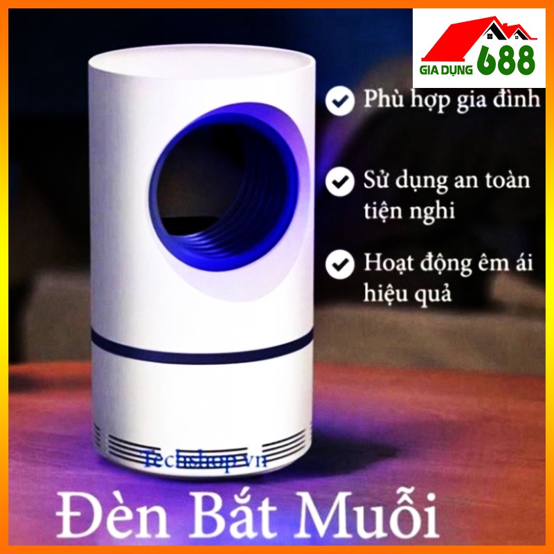 Đèn Bắt Muỗi Hình Trụ Cổng USB, Kiểu Dáng Siêu Đẹp, Máy Bắt Muỗi Thông Minh Công Nghệ Đèn Led, Siêu Bền