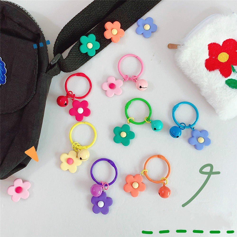 Móc Khóa Hình Bông Hoa Makaron Kiểu Nhật Bản Dễ Thương