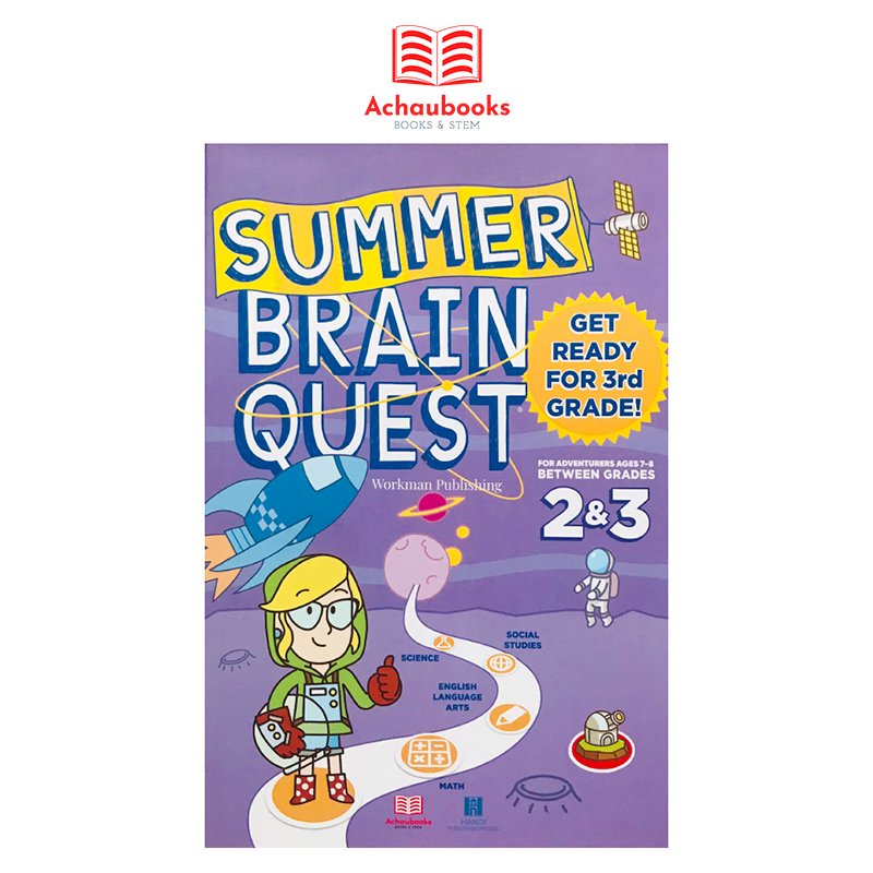 Sách Summer Brain Quest grade 2&3 - Á Châu Books  7 - 8 tuổi