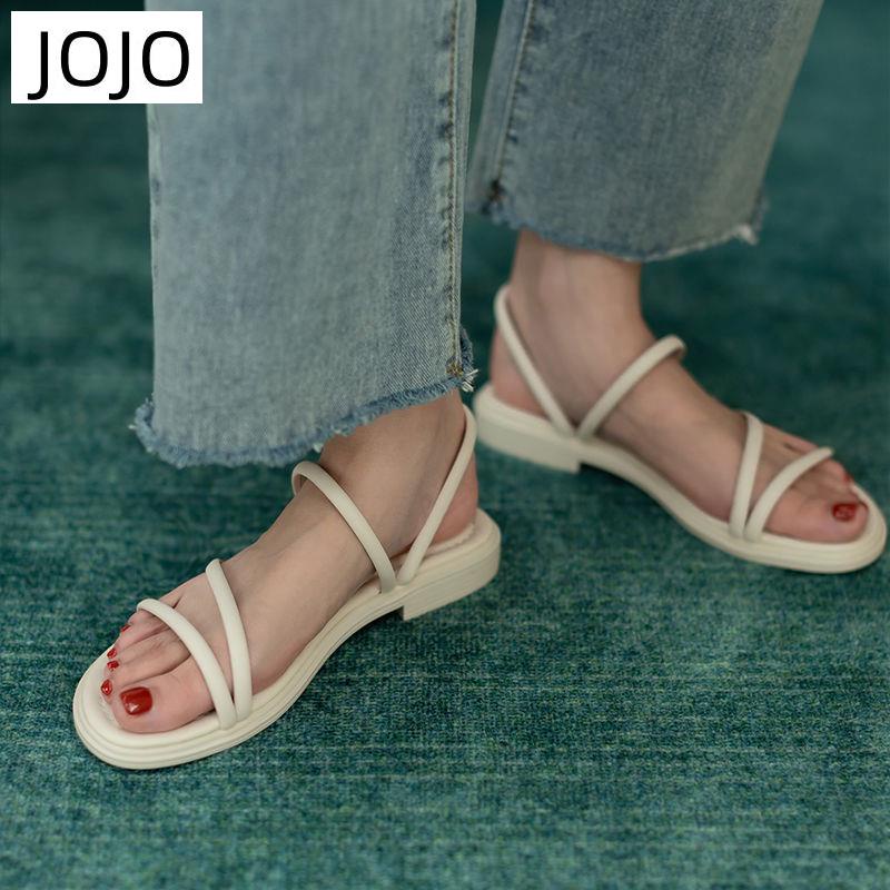 Giày Sandal Đế Bằng Phong Cách Hàn Quốc Thời Trang Mới Cho Nữ