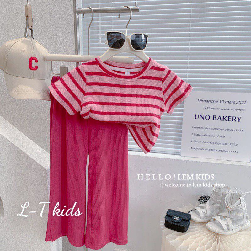 SÉT  ÁO LEN KÈM QUẦN XUÔNG SÀNH ĐIỆU BÉ GÁI