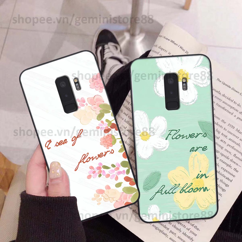 Ốp Samsung S9 / S9 Plus / S9+ in hình hoa lá nhiều màu sắc siêu đẹp, siêu xinh, siêu cá tính