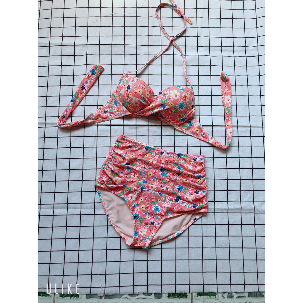 [MỚI] Bikini hai mảnh có gọng độn hoa lá mặc đi biển đẹp ( Ảnh chụp thật 100%) | BigBuy360 - bigbuy360.vn