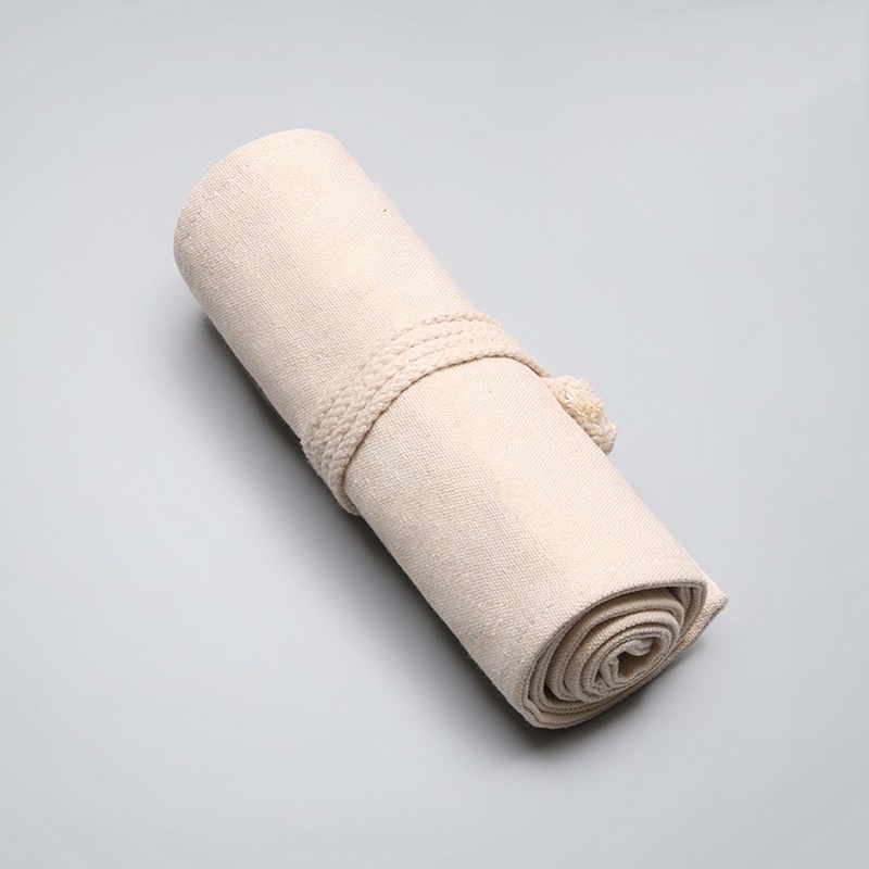 Túi Đựng Bút Chì Bằng Vải Canvas Có Thể Cuộn Tròn Tiện Dụng Cho Họa Sĩ / Giáo Viên