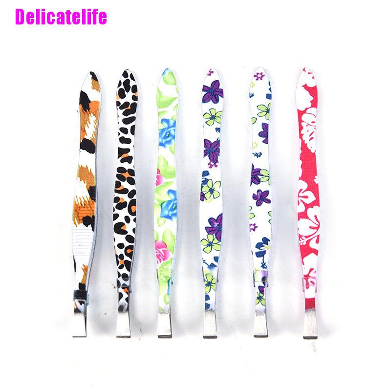 [Hàng mới về] Nhíp tỉa lông mày bằng thép không gỉ in hoa tinh tế