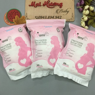 Miếng Lót Thấm Sữa Mami siêu mềm mịn thấm hút tốt ( túi 30 miếng)