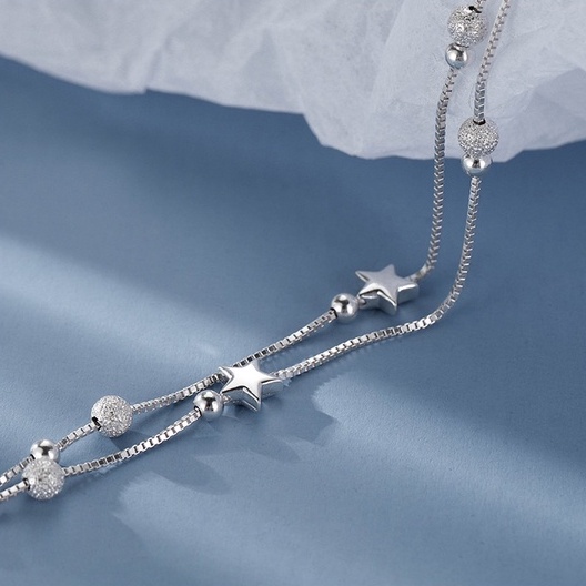 Vòng tay mạ bạc 925 cao cấp không gỉ chính hãng sang chảnh trang sức bạc CINLA VT020