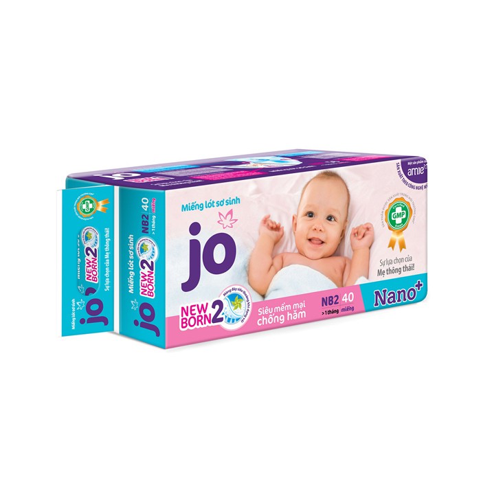 Tã - Bỉm dán Jo Newborn NB2 (40 Miếng)