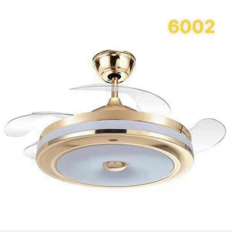 Đèn quạt trần giấu cánh. cánh cụp , cánh xoè. 6 tốc độ gió
