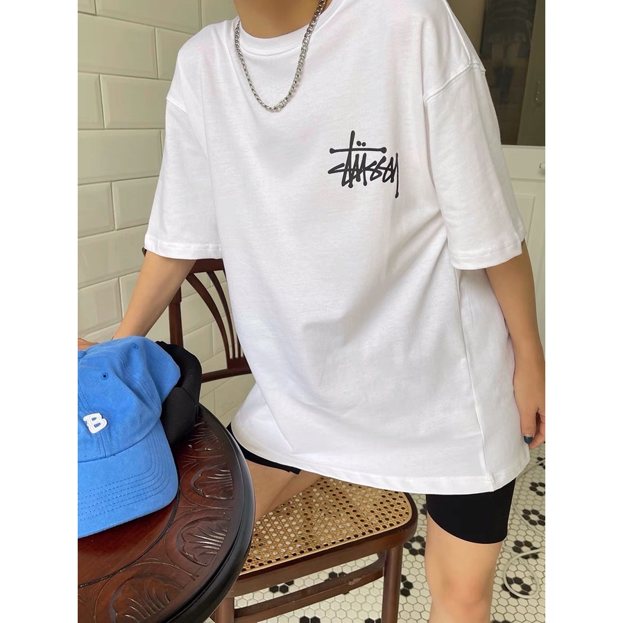 Áo phông Stussy logo basic, áo thun unisex, chất cotton thoáng mát, form rộng, Dorystore