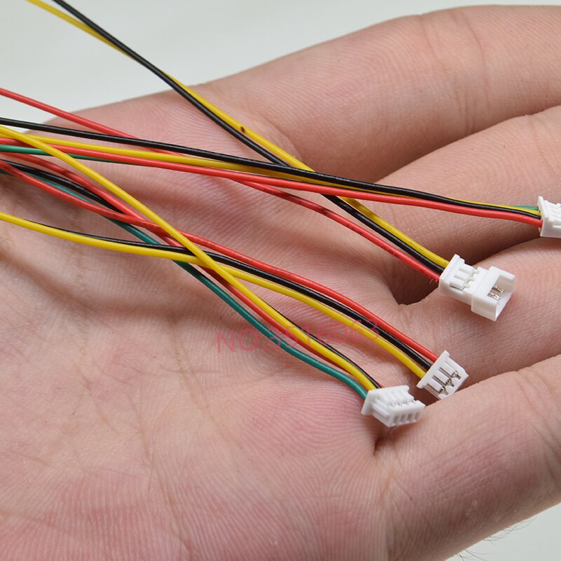 10SET 100MM mini micro JST 1.25 2/3/4/5/6 pin male female plug connector with wire 1.25MM 2pin/3pin/4pin/5pin cable 2p/3p/4p/5p