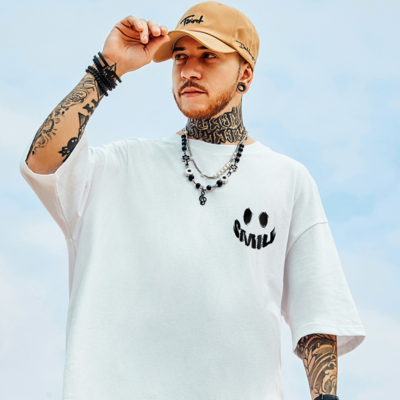 S-7XL Cotton Men T-shirts Sports Men's Clothing Oversized Plus Size T Shirt Harajuku Short Sleeve Tees Youth Men TShirt J82Q