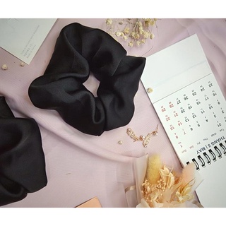 Dây cột tóc vải Scrunchies handmade chất lụa satin mềm mịn