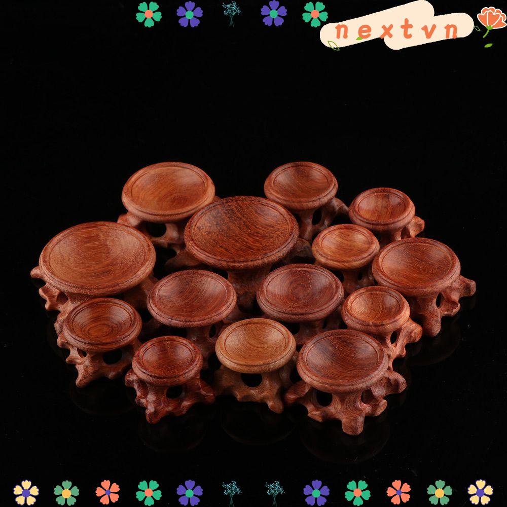 Đế gỗ trưng bày quả cầu pha lê kiểu retro