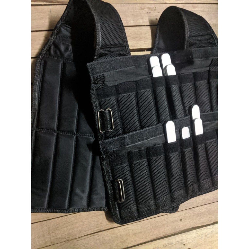 COMBO Áo Vest tạ (size 15kg) + 15kg tạ, Áo Dành Cho Thể Thao Chạy Bộ Quyền Anh Huấn Luyện Tập Thể Hình 15kg