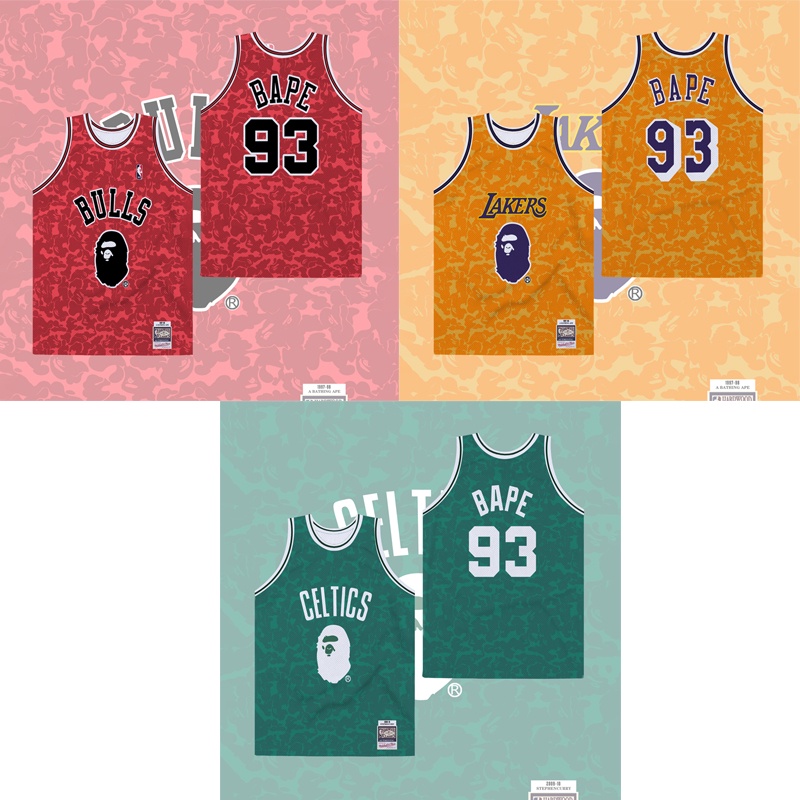 Bape X MITCHELL &NESS LAKERS JERSEY