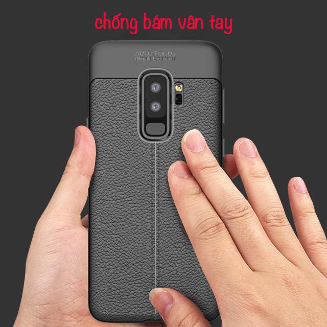 Ốp lưng đủ dòng cao cấp Samsung S8 Plus/S9 Plus/S10 Plus/S7 Edge/Note 8/Note 9/.... dẻo đen vân da aut