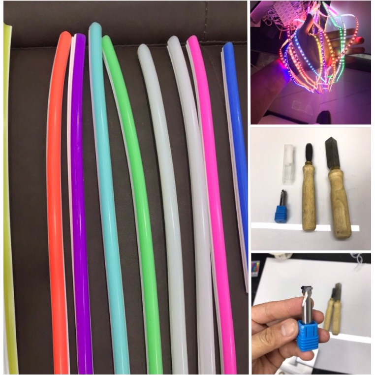 LED Neon rời kích thước bản 8 mm dùng trang trí,làm chữ biển quảng cáo, chiều dài 1mét