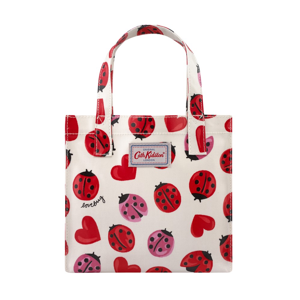 Cath Kidston - Túi Small Bookbag Lovebugs - 984621 - Warm Cream