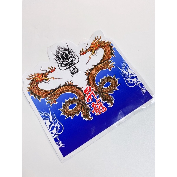 Tem dán trang trí dè trước xe máy mẫu doremon và rồng, tem có thể cắt dán theo ý muốn